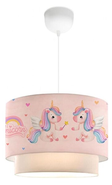 Lustră pentru copii CANDY 1xE27/40W/230V roz