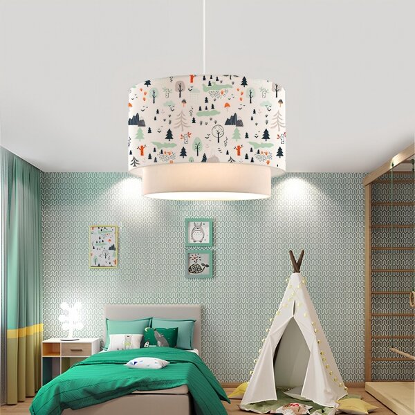 Lustră pentru copii CANDY 1xE27/40W/230V alb/multicolor