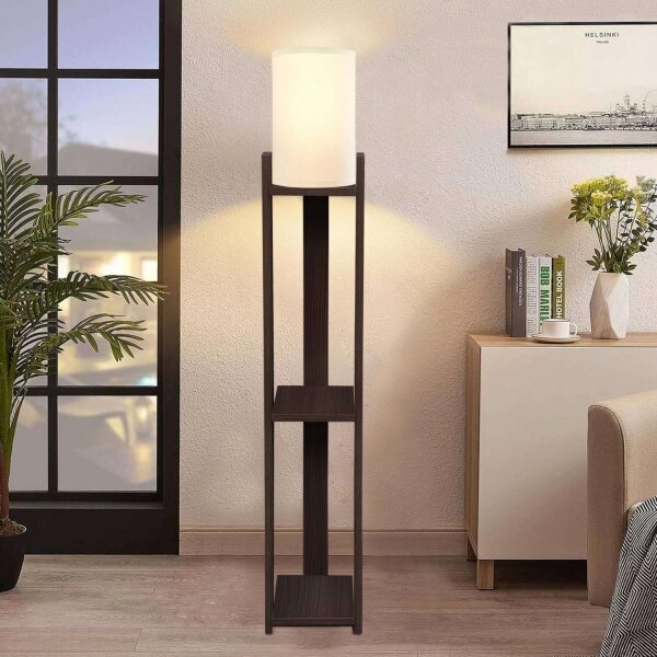 Lampadar AYD, 1x E27, 40 W, 230 V, maro/crem