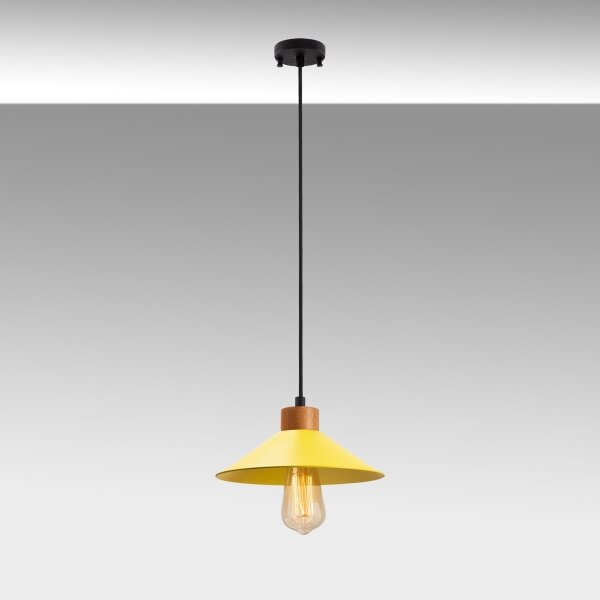 Lustră pe cablu MANAVGAT 1xE27/40W/230V galben/maro