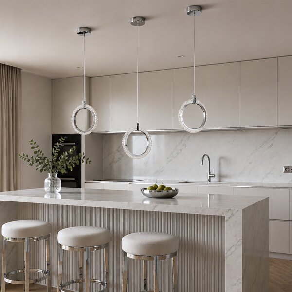 Lampă suspendată LED LHJ126-W Crom