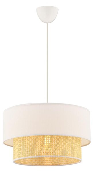 Lustră suspendată pe cablu ECHO 1xE27/60W/230V crem/bej