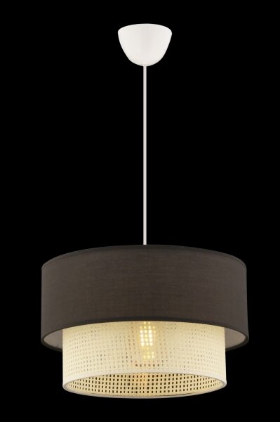 Pendul ECHO pe cablu 1xE27/60W/230V, maro/crem