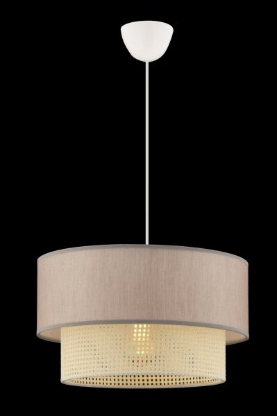 Lampă suspendată pe cablu ECHO 1xE27/60W/230V bej/crem