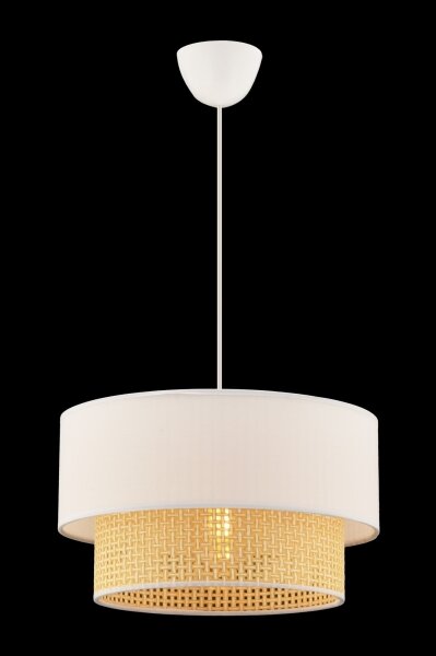 Lustră suspendată pe cablu ECHO 1xE27/60W/230V crem/bej