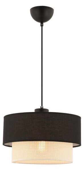 Pendul cu cablu ECHO 1xE27/60W/230V negru/crem