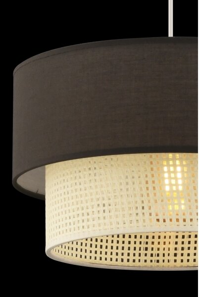 Pendul ECHO pe cablu 1xE27/60W/230V, maro/crem