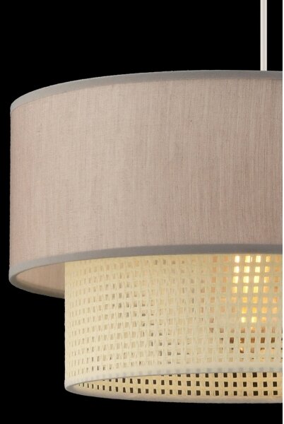 Lampă suspendată pe cablu ECHO 1xE27/60W/230V bej/crem