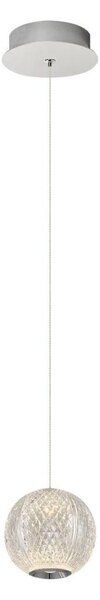 Lustră suspendată pe cablu CREMONA LED/5W/230V 3000K crom mat
