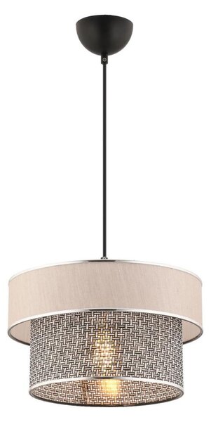 Pendul pe cablu ERO 1xE27/60W/230V crem/gri