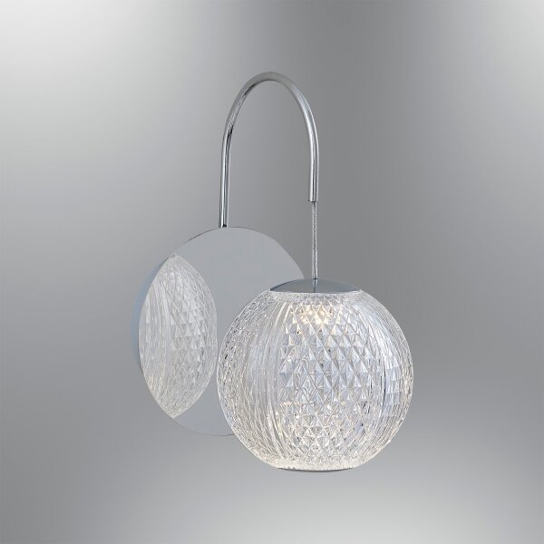 Aplica de perete LED CREMONA, 5 W, 230 V, 3000 K, crom mat