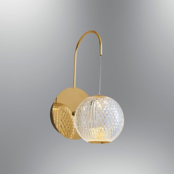 Aplica de perete LED CREMONA, 5W, 230V, 3000K, auriu
