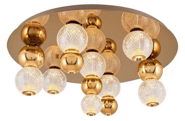 Plafonieră LED CREMONA LED/37W/230V 3000K aurie