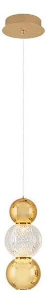 Pendul LED pe cablu CREMONA LED/5W/230V 3000K auriu