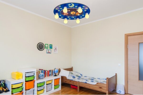 Plafonieră pentru copii LUCCA, 6x E27, 24W, 230V, albastră