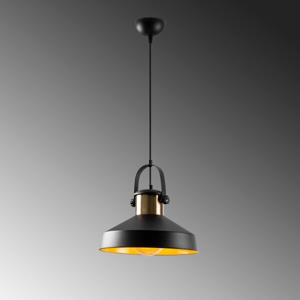 Pendul pe cablu DODO 1xE27/40W/230V negru/bronz