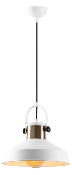 Lampă suspendată pe cablu DODO, 1xE27/40W/230V, alb/bronzat