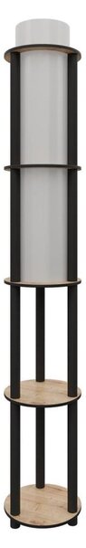Lampă de podea NOTO cu polițe, 1xE27/40W/230V, bej/negru