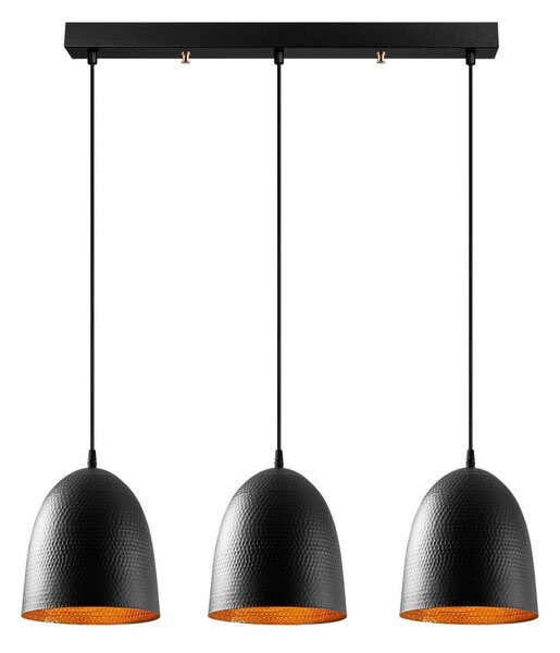 Lustră pe cablu TATTOO, 3xE27/40W/230V, neagră