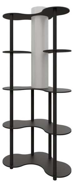 Lampadar cu polițe NOTO 1xE27/40W/230V negru