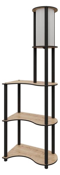 Lampă de podea NOTO cu polițe 1xE27/40W/230V bej/negru