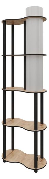 Lampă de podea NOTO cu polițe, 1xE27/40W/230V, bej/negru