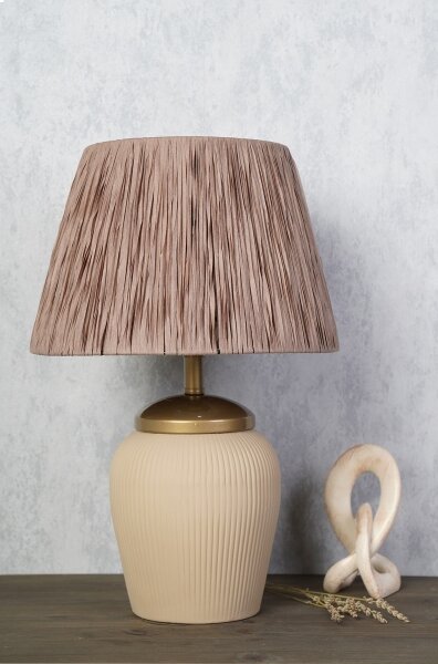 Lampă de birou RAMZES 1xE27/40W/230V crem/maro