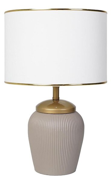 Lampă de masă RAMZES 1xE27/40W/230V alb/bej