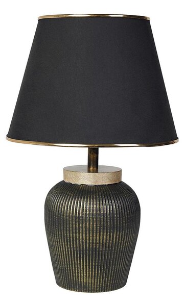 Lampă de masă RAMZES, 1xE27/40W/230V, negru/auriu