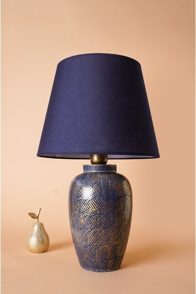 Lampă de masă RAMZES 1xE27/40W/230V albastră
