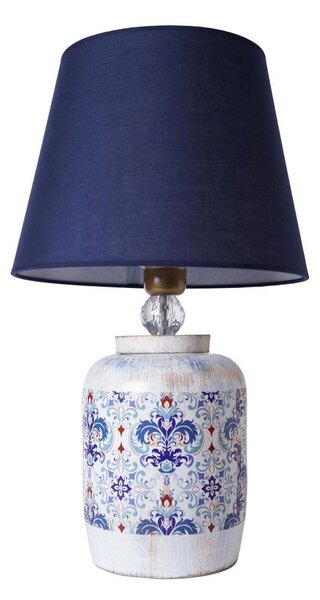 Lampă de masă RAMZES 1xE27/40W/230V albastră/albă