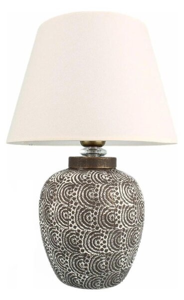 Lampă de masă RAMZES 1xE27/40W/230V alb/gri