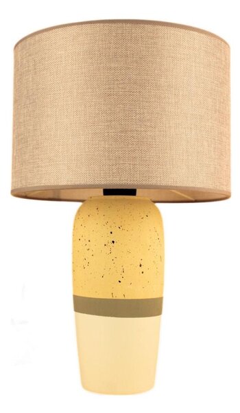 Lampă de masă RAMZES 1xE27/40W/230V bej/galben