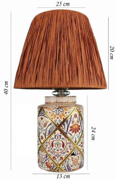 Lampă de birou RAMZES 1xE27/40W/230V rafie