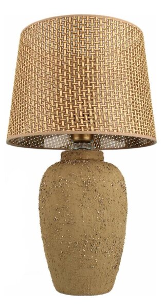 Lampă de masă RAMZES, 1xE27/40W/230V, maro