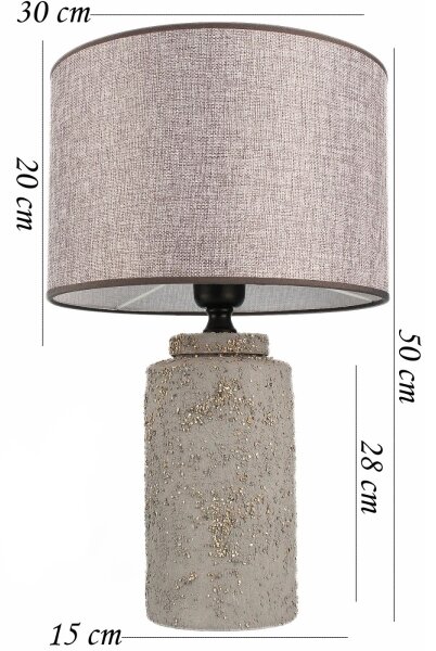 Lampă de birou RAMZES 1xE27/40W/230V gri