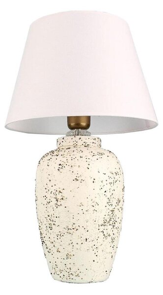 Lampă de masă RAMZES 1xE27/40W/230V alb/crem