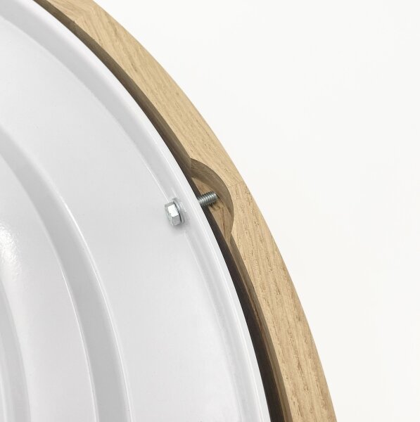 Brilagi - Plafonieră LED CARVALHO 4xE27/60W/230V, finisaj stejar, diam. 57,5 cm