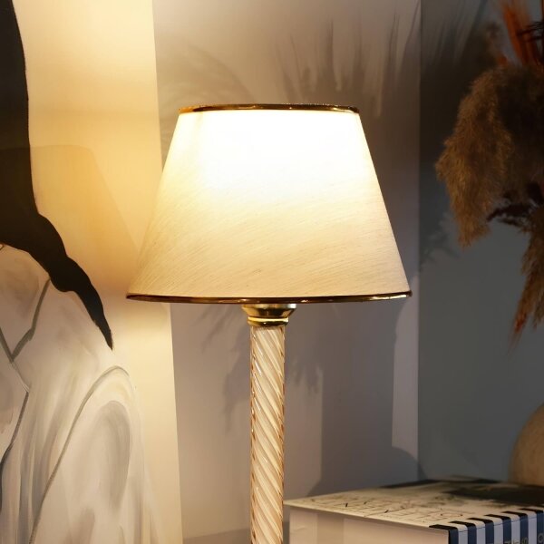 Lampă de masă AYD, 1xE27/40W/230V, bej/auriu