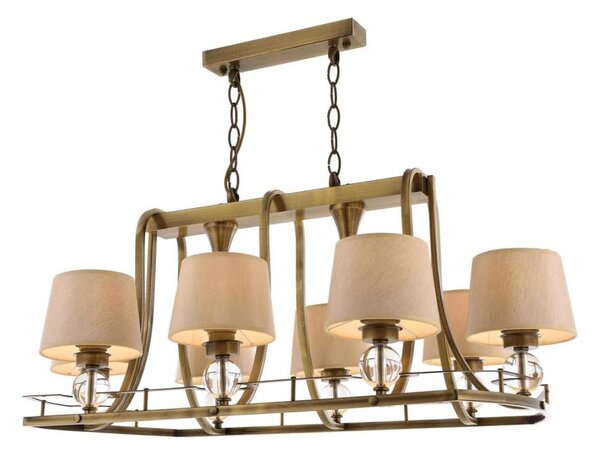Candelabru pe lanț NARA 6xE27/40W/230V alamă