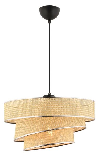 Pendul COUPER pe cablu 1xE27/60W/230V bej/crom lucios