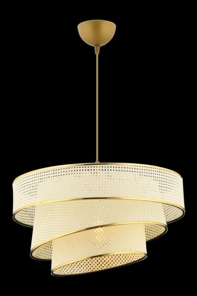 Pendul pe cablu COUPER 1xE27/60W/230V alb/auriu