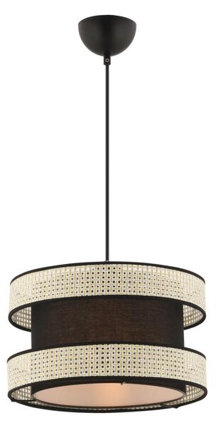 Pendul pe cablu HALO 1xE27/60W/230V negru/crem