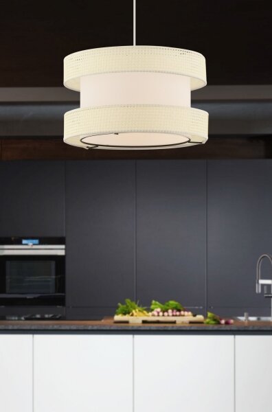 Lustră pe cablu HALO 1xE27/60W/230V, crem