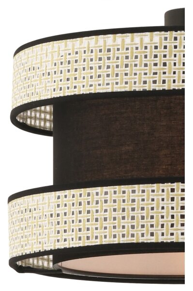 Pendul pe cablu HALO 1xE27/60W/230V negru/crem