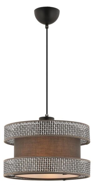 Pendul cu cablu HALO 1xE27/60W/230V maro/gri