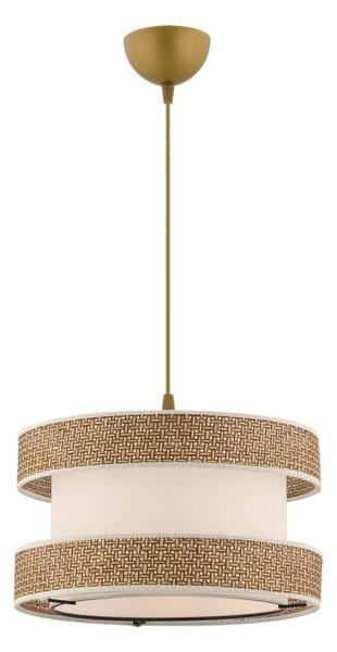 Lustră cu cablu HALO 1xE27/60W/230V crem/bej