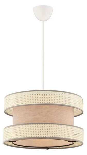 Lampă suspendată pe cablu HALO 1xE27/60W/230V bej/crem