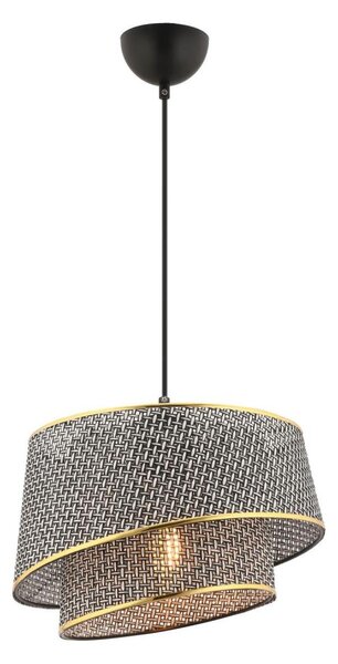Lustră pe cablu BARETTE 1xE27/60W/230V gri/auriu