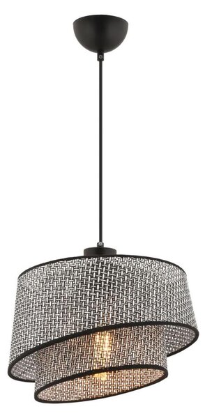 Lustră cu cablu BARETTE 1xE27/60W/230V gri/negru